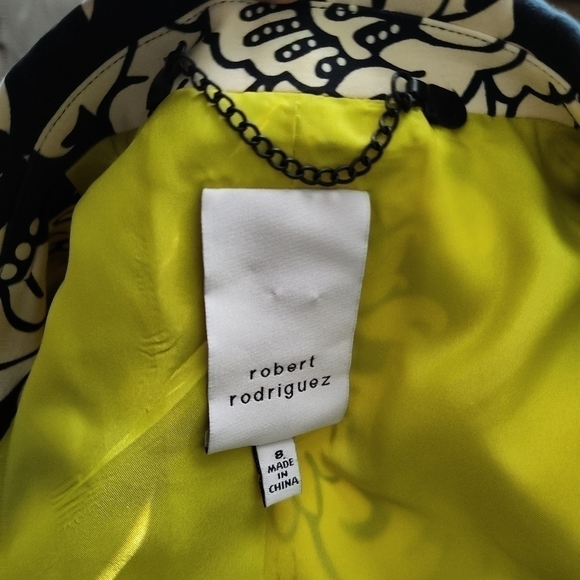 ROBERT RODRIGUEZ Women's Black Crea. single Snap Jacket 8 - Picture 8 of 8